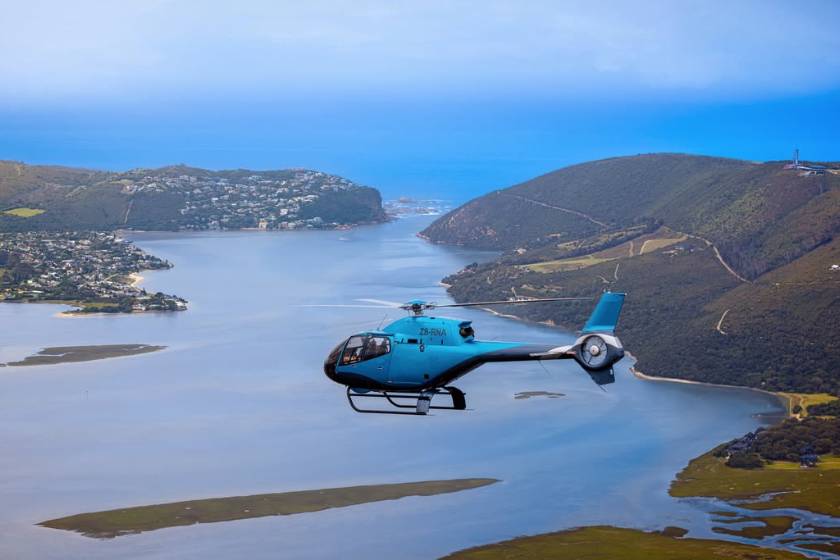 Scenic flight over the Garden Route, South Africa. Photo: AER Helicopters