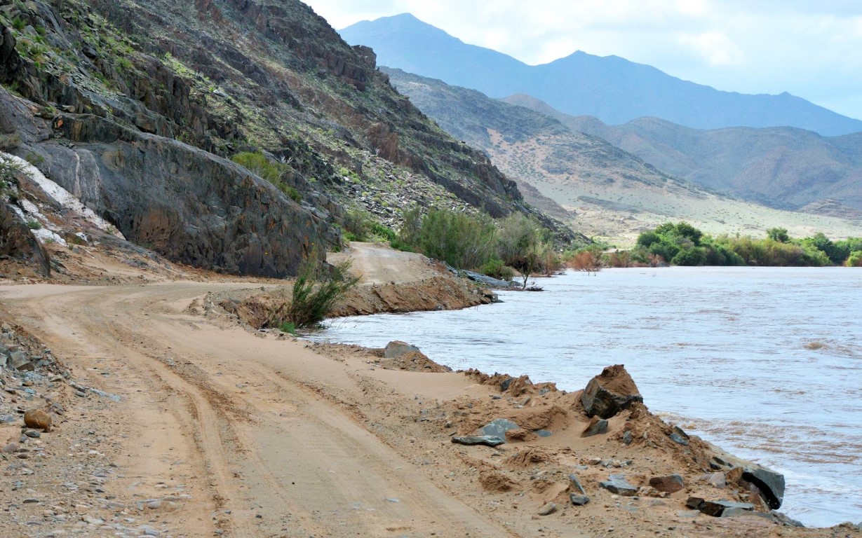 Scenic C13 route in Namibië langs de Oranje Rivier | Foto: GroblrerduPreez via Getty