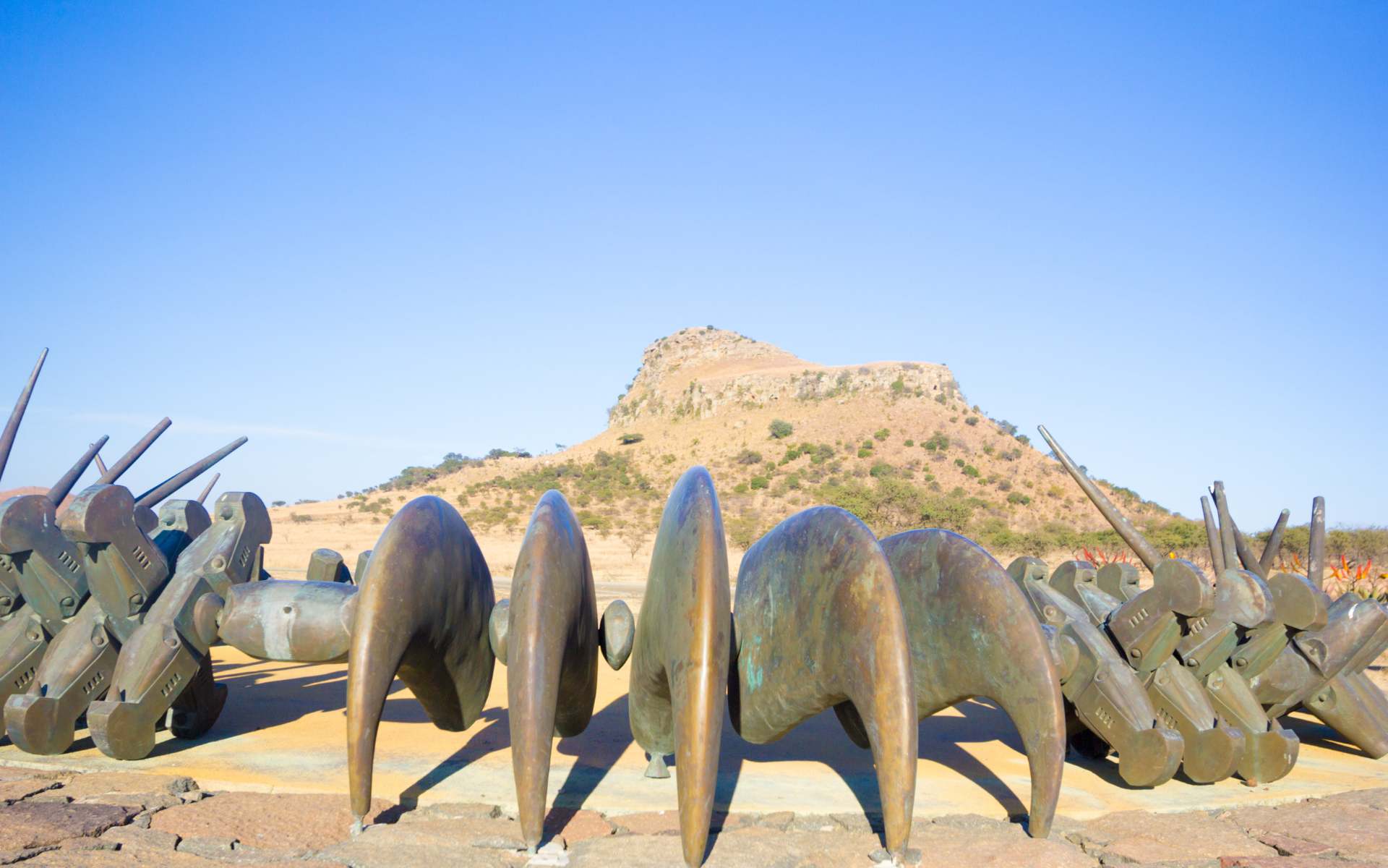 Isandlwana Memorial to the Zulu killed at the battle of Isandlwana in 1879