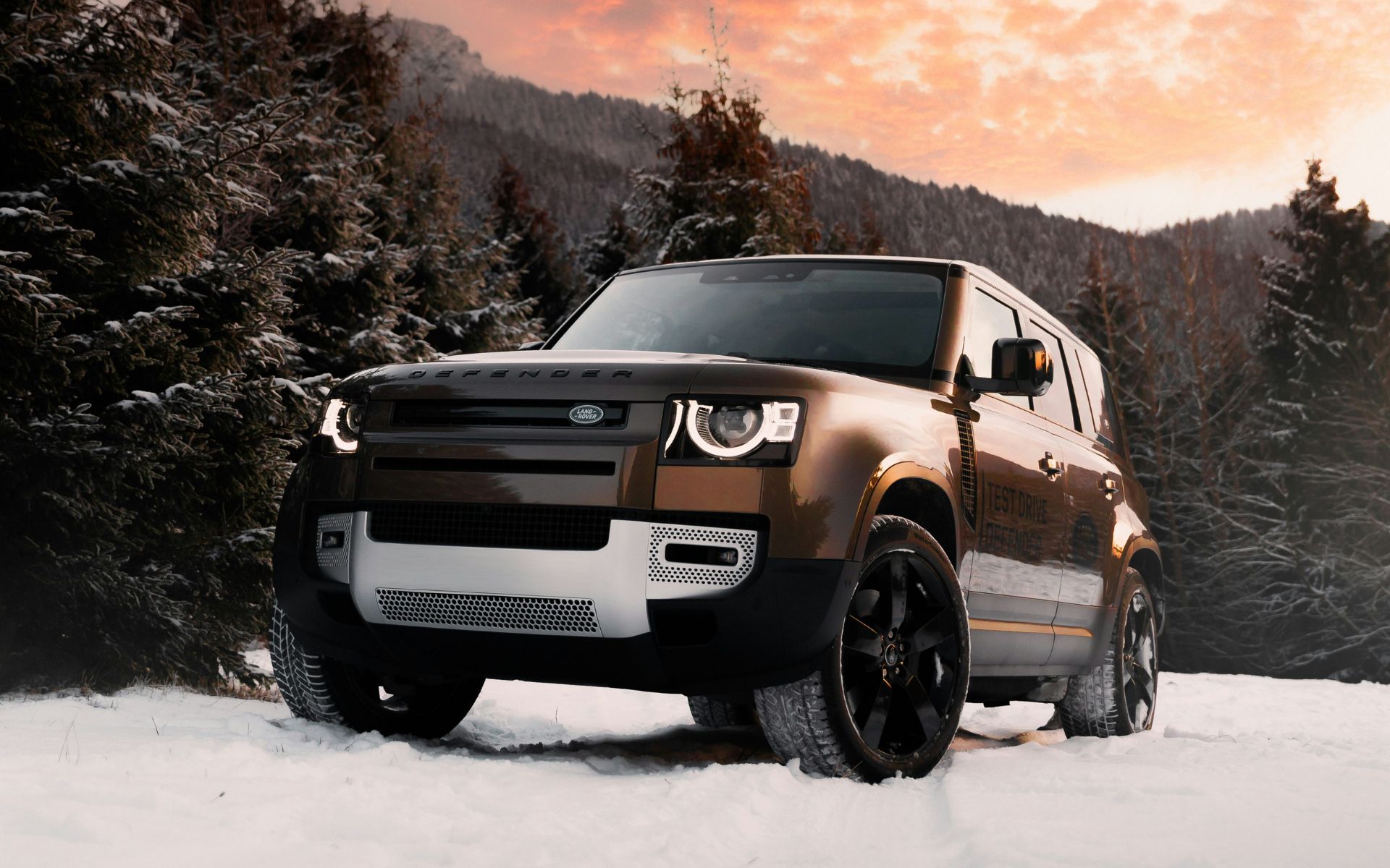4x4 driving through the snow
