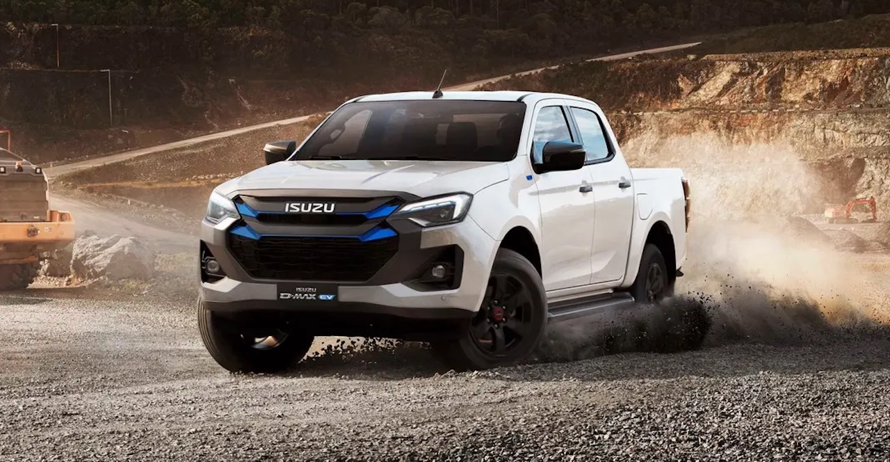 An Isuzu D-Max EV, a new electric vehicle in South Africa