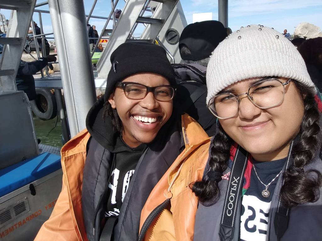 Selfie taken on the Dream Catcher on a Marine Big Five safari
