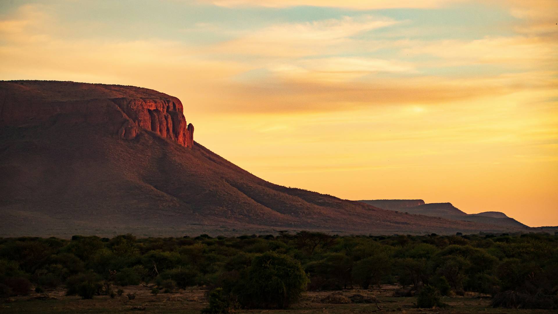 Marakele National Park at sunset