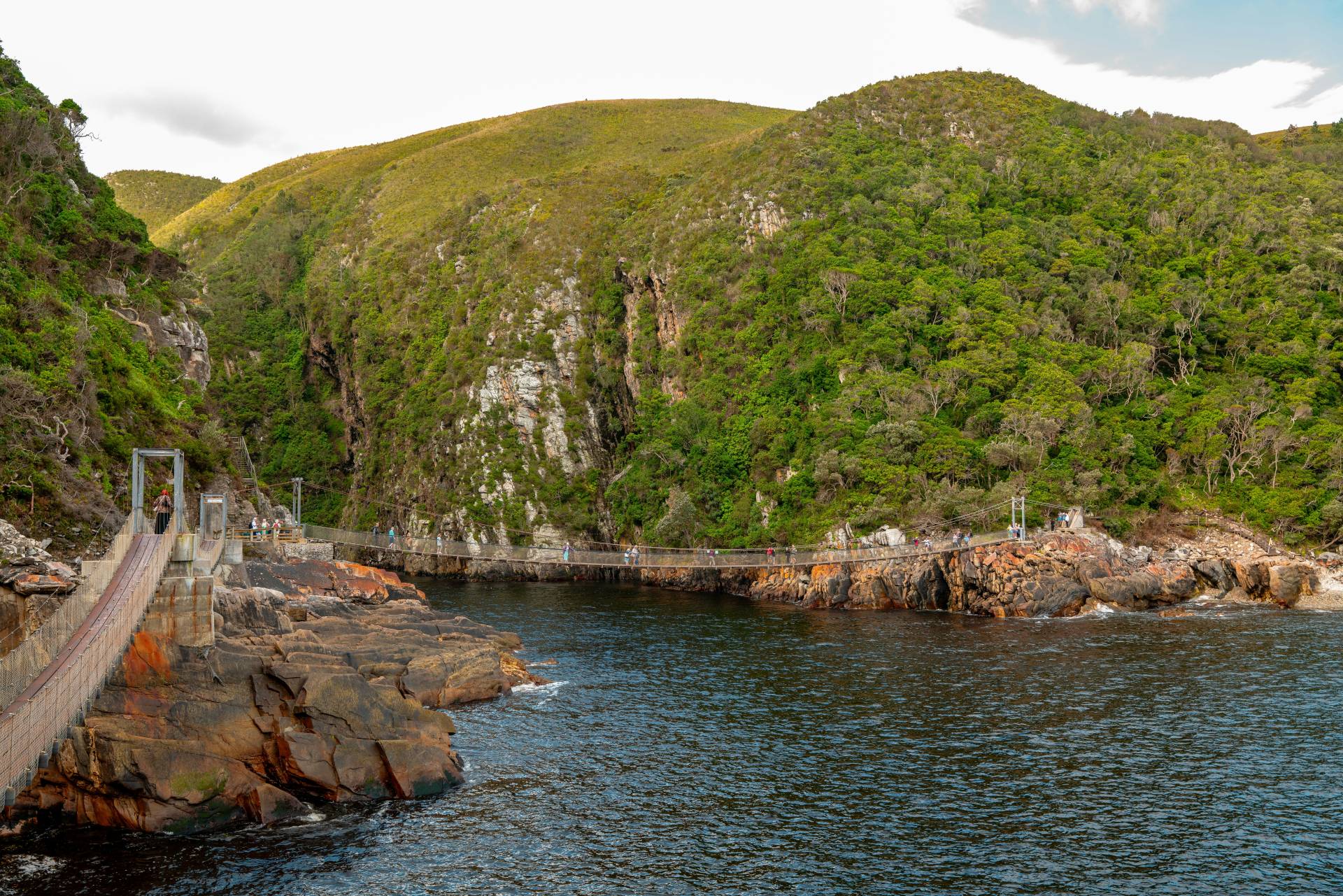 View of a coastal road in South Africa during the December Holidays.