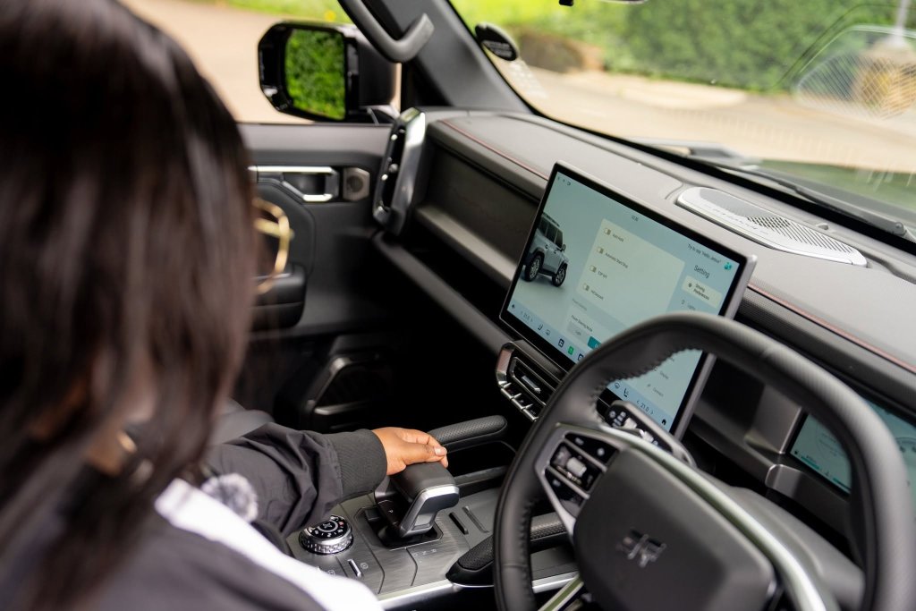 Interior view of the dashboard of the Jetour T2.