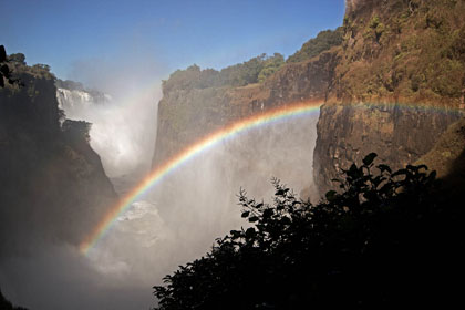 Rainbow over the Victoria Falls
