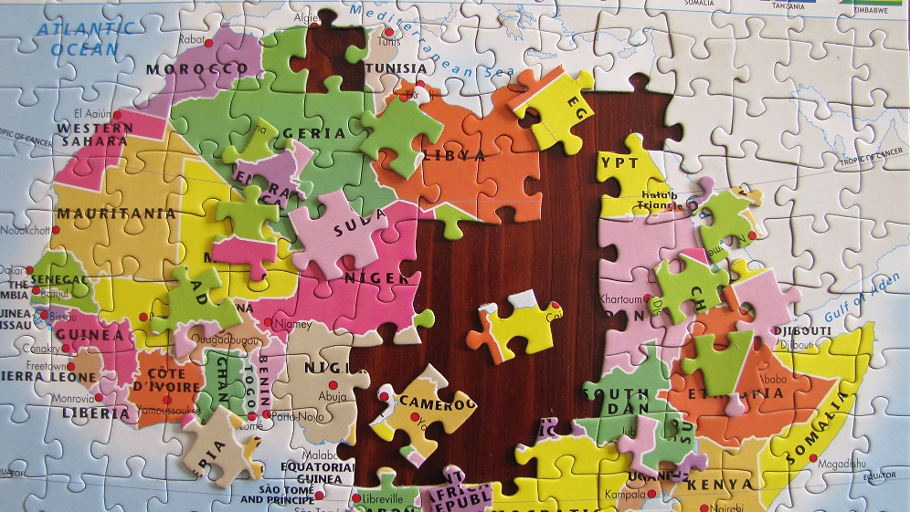 African jigsaw puzzle for kids