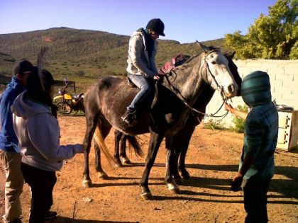 Horseriding on farm Opsoek