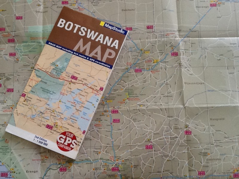 Botswana Travel Map