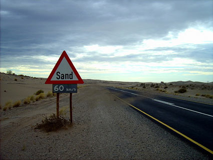 Namibia Windhoek Funny Sands sign